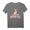 Lustiges Katzen Sphinx Mieze Katzenliebhaber Geschenk T-Shirt – Perfekt für Geburtstage & Weihnachten für Sphynx Katzenfans