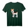Happy Foxterrier mit Spielzeug T-Shirt – Lustiges Hundemotiv Geschenk für Hundeliebhaber, Kinder, Damen & Herren