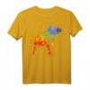 Farbfrohes Axolotl Splash Art Tierliebhaber T-Shirt – Lustiges Schwanzlurch Motiv für Aquaristik- und Amphibienfans, perfekte Geschenkidee