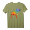 Farbfrohes Axolotl Splash Art Tierliebhaber T-Shirt – Lustiges Schwanzlurch Motiv für Aquaristik- und Amphibienfans, perfekte Geschenkidee