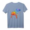 Farbfrohes Axolotl Splash Art Tierliebhaber T-Shirt – Lustiges Schwanzlurch Motiv für Aquaristik- und Amphibienfans, perfekte Geschenkidee