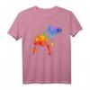 Farbfrohes Axolotl Splash Art Tierliebhaber T-Shirt – Lustiges Schwanzlurch Motiv für Aquaristik- und Amphibienfans, perfekte Geschenkidee