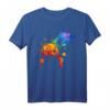 Farbfrohes Axolotl Splash Art Tierliebhaber T-Shirt – Lustiges Schwanzlurch Motiv für Aquaristik- und Amphibienfans, perfekte Geschenkidee