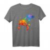 Farbfrohes Axolotl Splash Art Tierliebhaber T-Shirt – Lustiges Schwanzlurch Motiv für Aquaristik- und Amphibienfans, perfekte Geschenkidee