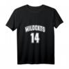 Wildcats 14 Jersey T-Shirt Tank Top - Rotes Basketball Fanshirt mit Weißem 14 - Klassisches Wildcats Teamshirt