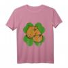 Wasserschwein auf 4 Blatt Klee Lustig St. Patrick's Day Langarmshirt – Humorvolles irisches Tierdesign für Feiern, Urlaub & Unterstützung des Erbes