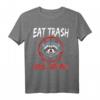 Pentagramm Waschbär Teufel Eat Trash Hail Satan T-Shirt – Okkultes Metal-Design für Satanisten, Goths & Festivalfans