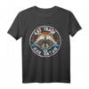 Eat Trash Hail Satan Raccoon T-Shirt – Provokantes Satanistisches Tiermotiv für Rock, Metal & Halloween Partys