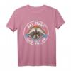 Eat Trash Hail Satan Raccoon T-Shirt – Provokantes Satanistisches Tiermotiv für Rock, Metal & Halloween Partys