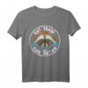 Eat Trash Hail Satan Raccoon T-Shirt – Provokantes Satanistisches Tiermotiv für Rock, Metal & Halloween Partys