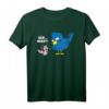 ÄÄH Miau?! Lustiges Tier-Spruch T-Shirt mit Vogel und Wurm Witz – Perfektes Geschenk für Tierliebhaber und Geburtstagsgäste