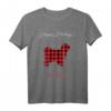 Tibet-Terrier Weihnachtsmotiv - Niedliches Xmas Kariert T-Shirt für Hundeliebhaber & Tierfreunde, perfektes Geschenk für Weihnachten