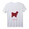 Tibet-Terrier Weihnachtsmotiv - Niedliches Xmas Kariert T-Shirt für Hundeliebhaber & Tierfreunde, perfektes Geschenk für Weihnachten