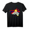 Free Tibet T-Shirt mit tibetischer Map und Flagge - Unterstütze Tibet mit klassischem Design