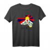 Free Tibet T-Shirt mit tibetischer Map und Flagge - Unterstütze Tibet mit klassischem Design