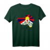 Free Tibet T-Shirt mit tibetischer Map und Flagge - Unterstütze Tibet mit klassischem Design