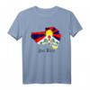 Free Tibet T-Shirt mit tibetischer Map und Flagge - Unterstütze Tibet mit klassischem Design