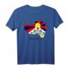 Free Tibet T-Shirt mit tibetischer Map und Flagge - Unterstütze Tibet mit klassischem Design