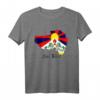 Free Tibet T-Shirt mit tibetischer Map und Flagge - Unterstütze Tibet mit klassischem Design