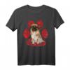 Tibetischer Spaniel Valentinstag Hund Love Paw T-Shirt – Lustiges Geschenk für Hundeliebhaber und Tierfreunde