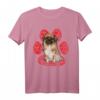 Tibetischer Spaniel Valentinstag Hund Love Paw T-Shirt – Lustiges Geschenk für Hundeliebhaber und Tierfreunde