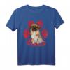 Tibetischer Spaniel Valentinstag Hund Love Paw T-Shirt – Lustiges Geschenk für Hundeliebhaber und Tierfreunde