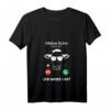 Damen Kuh T-Shirt mit V-Ausschnitt - Landwirt Geschenk für Bauern, Tierliebhaber & Traktorfans mit Spruch 'Meine Kühe rufen an'
