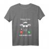Damen Kuh T-Shirt mit V-Ausschnitt - Landwirt Geschenk für Bauern, Tierliebhaber & Traktorfans mit Spruch 'Meine Kühe rufen an'