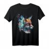 Fuchs Schmetterling Kunst Motiv Tier T-Shirt - Perfekt für Tierliebhaber und Naturfreunde