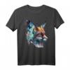 Fuchs Schmetterling Kunst Motiv Tier T-Shirt - Perfekt für Tierliebhaber und Naturfreunde