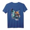 Fuchs Schmetterling Kunst Motiv Tier T-Shirt - Perfekt für Tierliebhaber und Naturfreunde