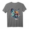 Fuchs Schmetterling Kunst Motiv Tier T-Shirt - Perfekt für Tierliebhaber und Naturfreunde