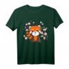Rote Panda Kawaii T-Shirt mit Kirschblüten – Süßes Tierdesign für Kinder, Anime, Manga, Cosplay & Otaku Fans im 90er Stil