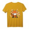 Rote Panda Kawaii T-Shirt mit Kirschblüten – Süßes Tierdesign für Kinder, Anime, Manga, Cosplay & Otaku Fans im 90er Stil