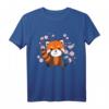 Rote Panda Kawaii T-Shirt mit Kirschblüten – Süßes Tierdesign für Kinder, Anime, Manga, Cosplay & Otaku Fans im 90er Stil