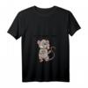 Damen Igitt Menschen Lustiges Ratten T-Shirt mit V-Ausschnitt - Humorvolles Tiermotiv für Damen und Herren