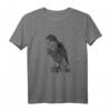 Falke Raubvogel Motiv T-Shirt - Tier- und Vogeldesign, klassisch geschnitten, doppelt genähter Saum