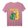Kinder Krokodil 3. Geburtstag Alligator T-Shirt – Coole Geburtstagskleidung für Dreijährige mit Reptilienmotiv