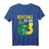 Kinder Krokodil 3. Geburtstag Alligator T-Shirt – Coole Geburtstagskleidung für Dreijährige mit Reptilienmotiv