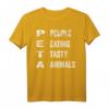 Lustiges PETA T-Shirt für Fleischliebhaber – Anti-Vegan Humor Geschenk für Tierfreunde und Familien