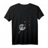 Damen Exotisches Flamingo T-Shirt mit Pusteblume - Rosa Vogel Motiv für Sommer, Zoo & Tropen