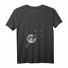 Damen Exotisches Flamingo T-Shirt mit Pusteblume - Rosa Vogel Motiv für Sommer, Zoo & Tropen
