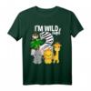 I'm Wild and 2 - Safari Tier Geburtstag T-Shirt für 2-Jährige Kinder, Zoo- und Dschungel-Motto, Geschenkidee für Jungen und Mädchen