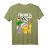 I'm Wild and 2 - Safari Tier Geburtstag T-Shirt für 2-Jährige Kinder, Zoo- und Dschungel-Motto, Geschenkidee für Jungen und Mädchen