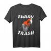 Furry Trash Roter Fuchs Mülltonne Comic Style Anime Tier T-Shirt – Perfektes Geschenk für Furry, Anime & Comic Fans