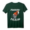 Furry Trash Roter Fuchs Mülltonne Comic Style Anime Tier T-Shirt – Perfektes Geschenk für Furry, Anime & Comic Fans