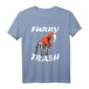 Furry Trash Roter Fuchs Mülltonne Comic Style Anime Tier T-Shirt – Perfektes Geschenk für Furry, Anime & Comic Fans