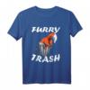 Furry Trash Roter Fuchs Mülltonne Comic Style Anime Tier T-Shirt – Perfektes Geschenk für Furry, Anime & Comic Fans