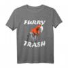 Furry Trash Roter Fuchs Mülltonne Comic Style Anime Tier T-Shirt – Perfektes Geschenk für Furry, Anime & Comic Fans
