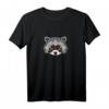 Polygon Waschbär Gesicht Tier T-Shirt für Kinder, Damen und Herren – Klassisch geschnitten, doppelt genähter Saum